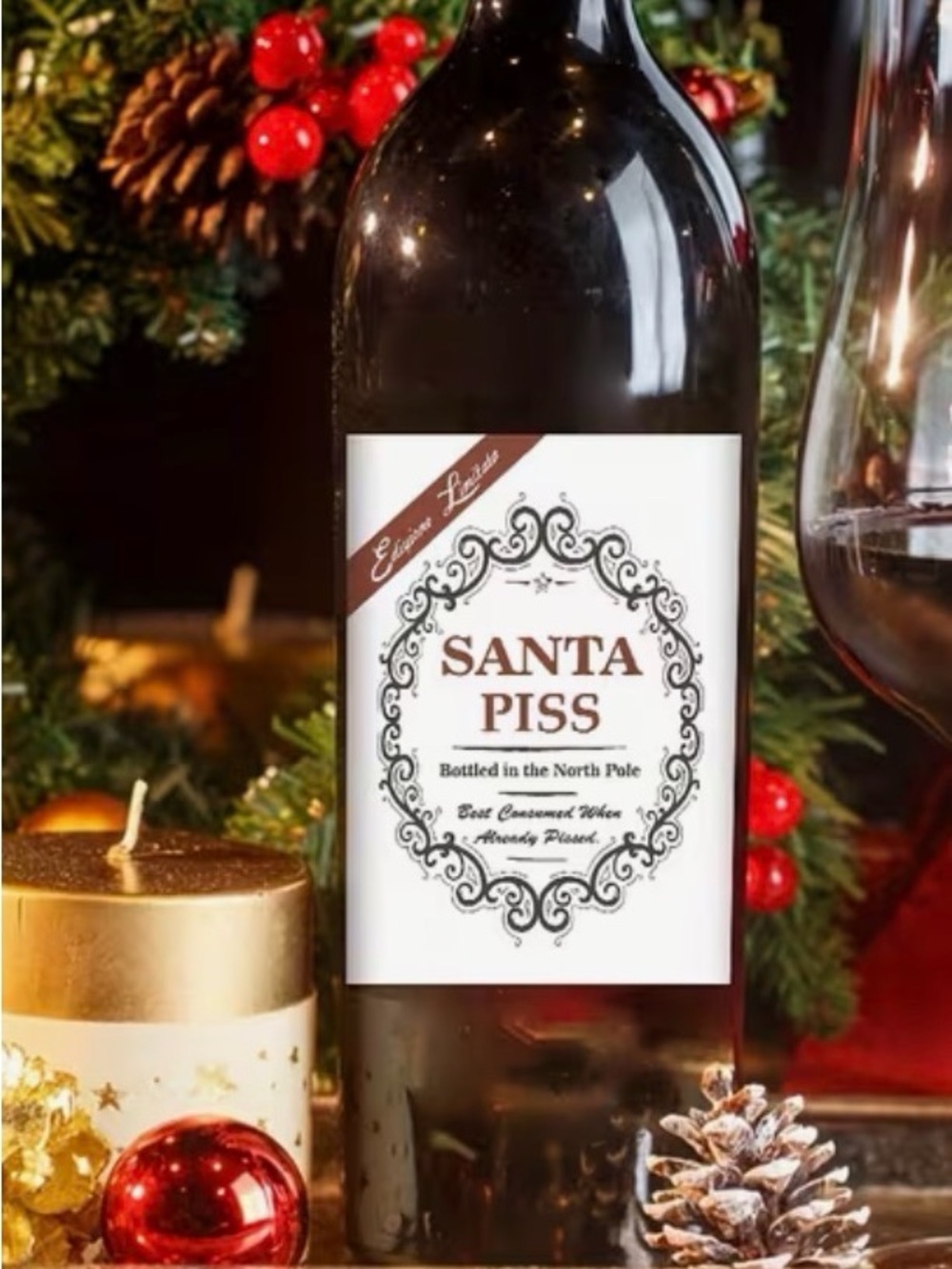 💕5/25💕Wine Bottle Labels Christmas Funny - Choose Your Favorite(s) - Picture 4 of 8